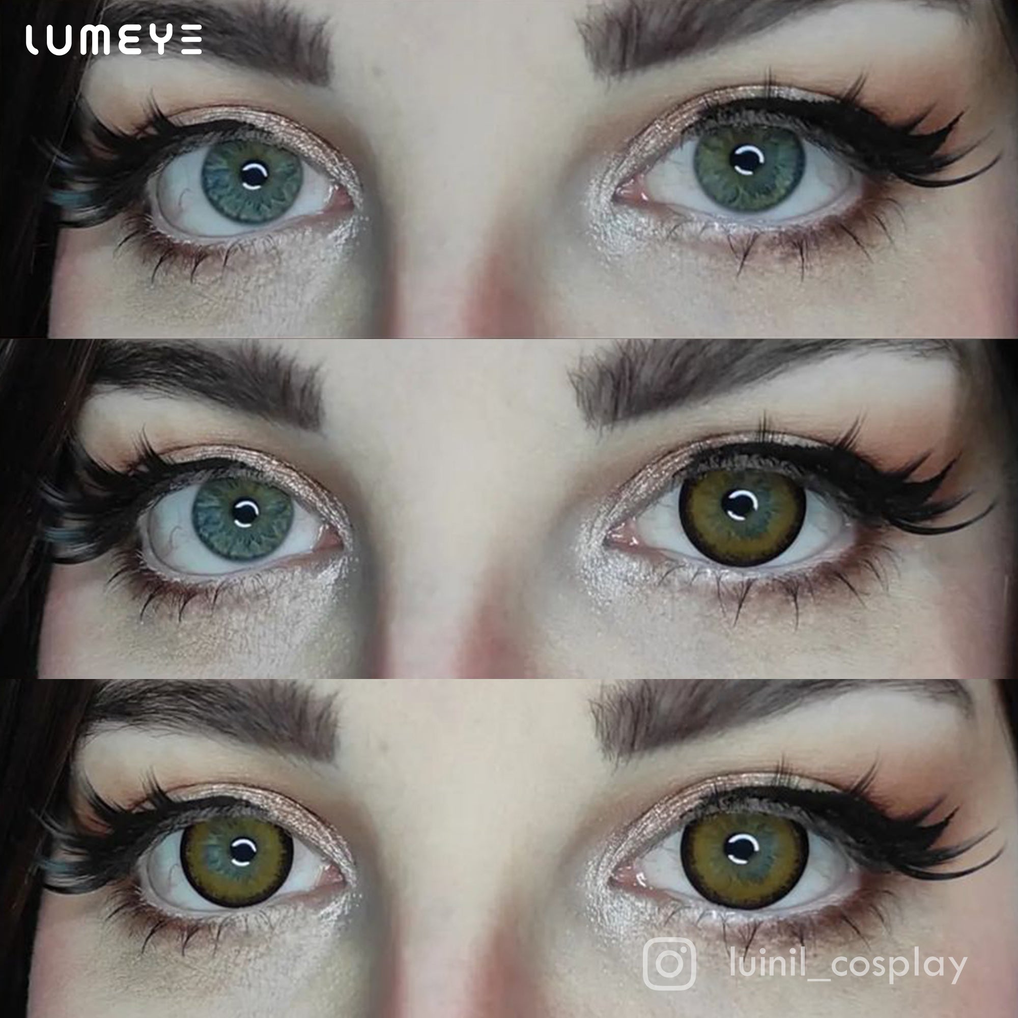 Best COLORED CONTACTS - LUMEYE Holy Brown Colored Contact Lenses - LUMEYE
