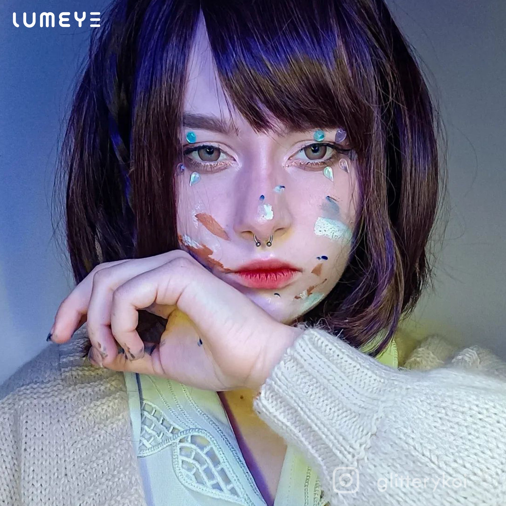 Best COLORED CONTACTS - LUMEYE Jelly Orange Yellow Colored Contact Lenses - LUMEYE
