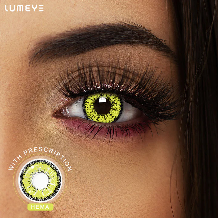 Best COLORED CONTACTS - LUMEYE Kise Ryota Yellow Colored Contact Lenses - LUMEYE