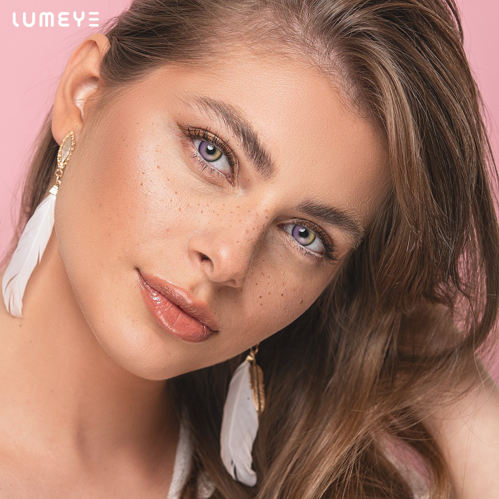 Best COLORED CONTACTS - LUMEYE Lavender Waltz Purple Colored Contact Lenses - LUMEYE