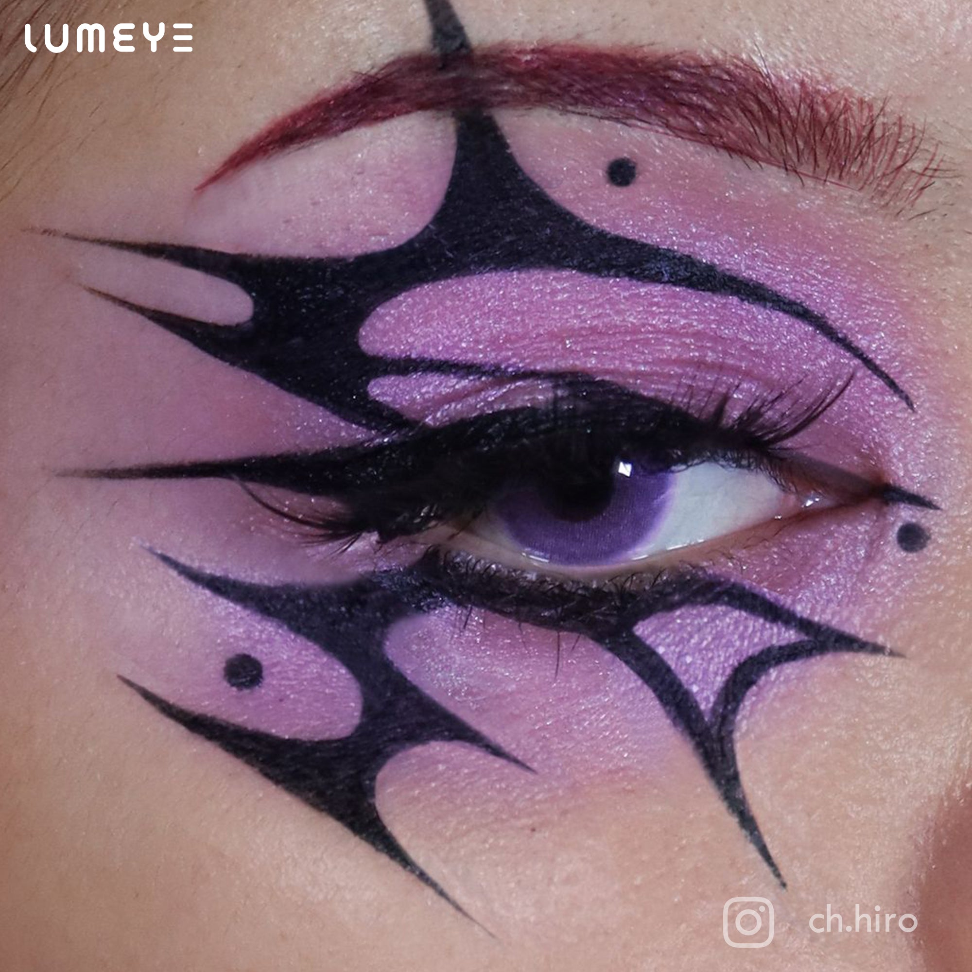 Best COLORED CONTACTS - LUMEYE Lilac Purple Colored Contact Lenses - LUMEYE