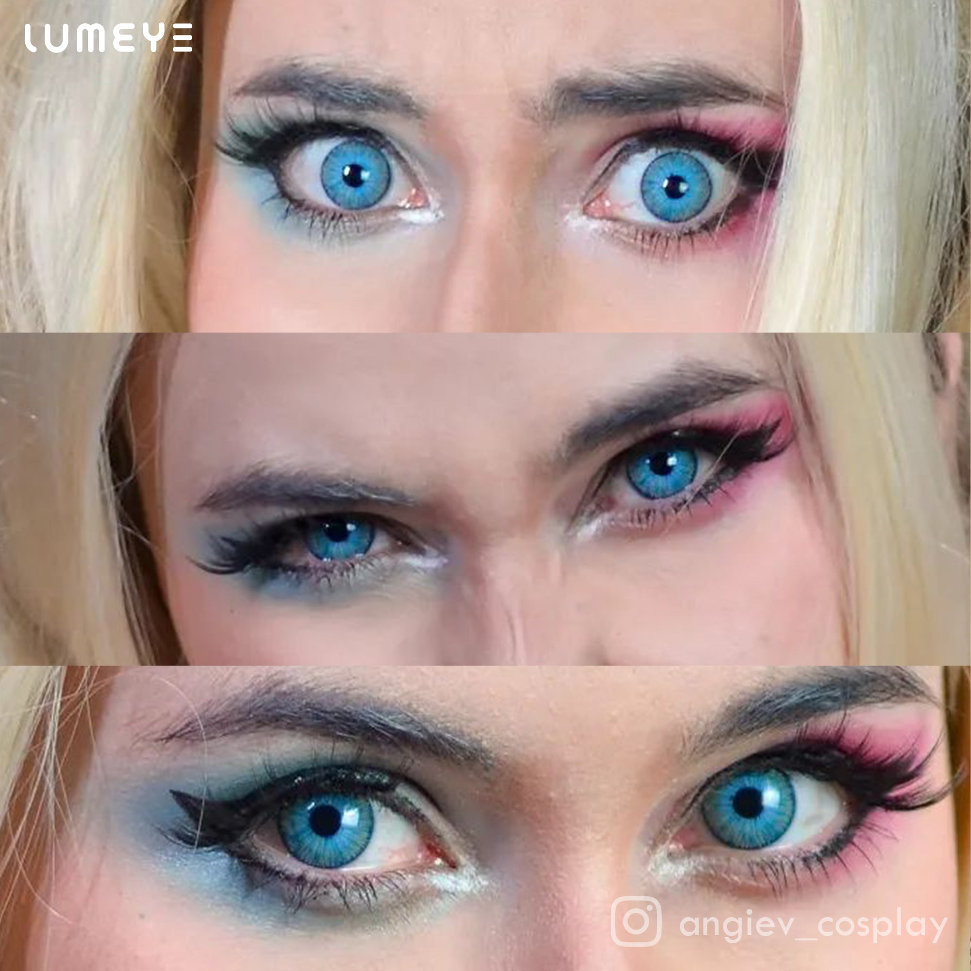 Best COLORED CONTACTS - LUMEYE Modern New York Blue Colored Contact Lenses - LUMEYE