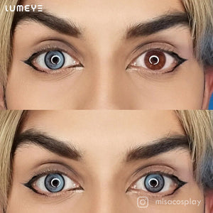 Best COLORED CONTACTS - LUMEYE Moonlight Blue Colored Contact Lenses - LUMEYE