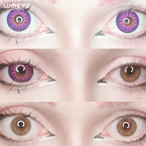 Best COLORED CONTACTS - LUMEYE Mystery Purple Colored Contact Lenses - LUMEYE