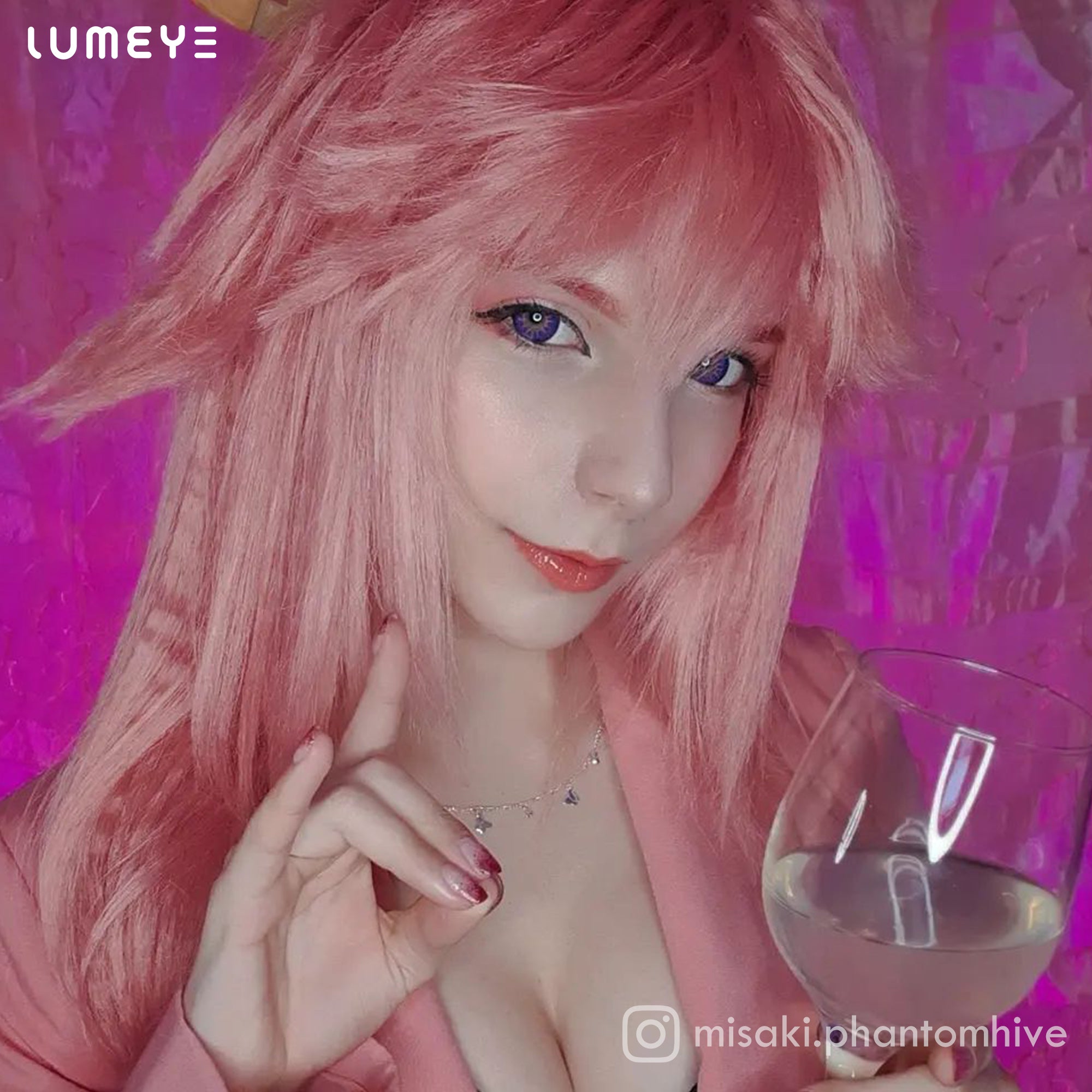 Best COLORED CONTACTS - LUMEYE Mystery Purple Colored Contact Lenses - LUMEYE