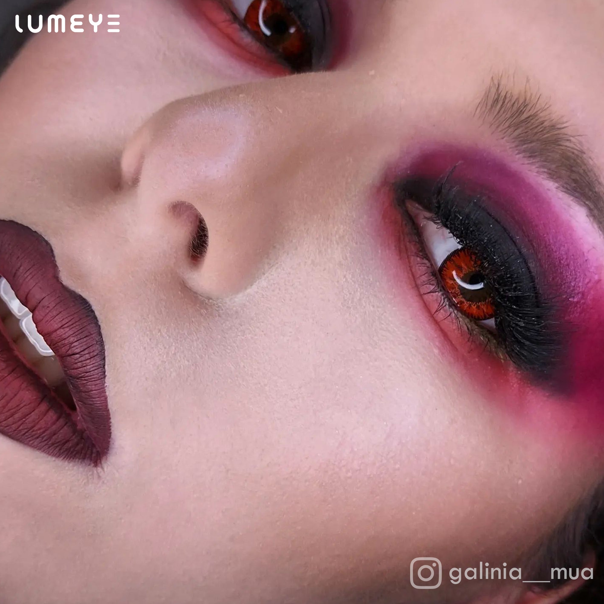 Best COLORED CONTACTS - LUMEYE Mystery Red Colored Contact Lenses - LUMEYE