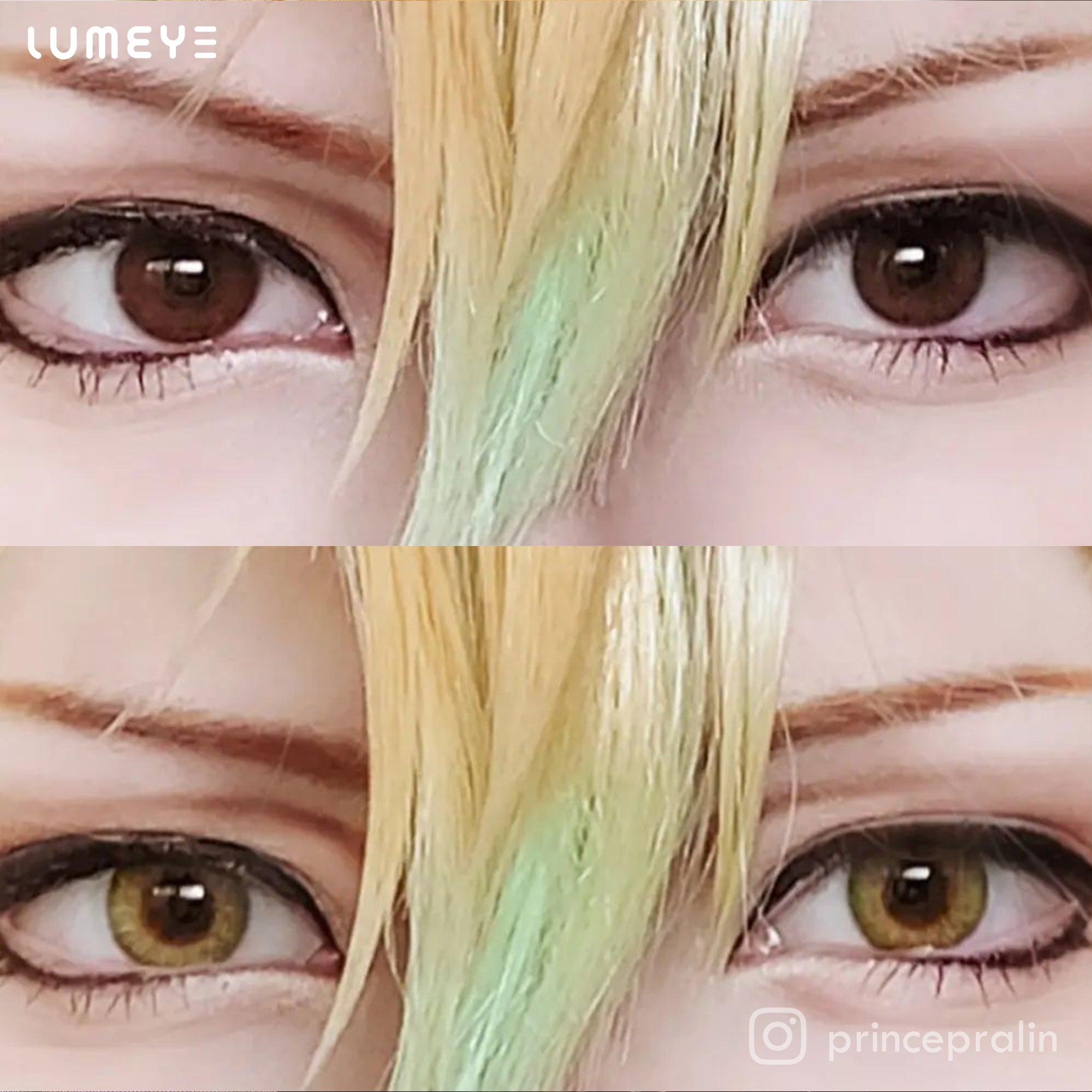 Best COLORED CONTACTS - LUMEYE Real Khaki Colored Contact Lenses - LUMEYE