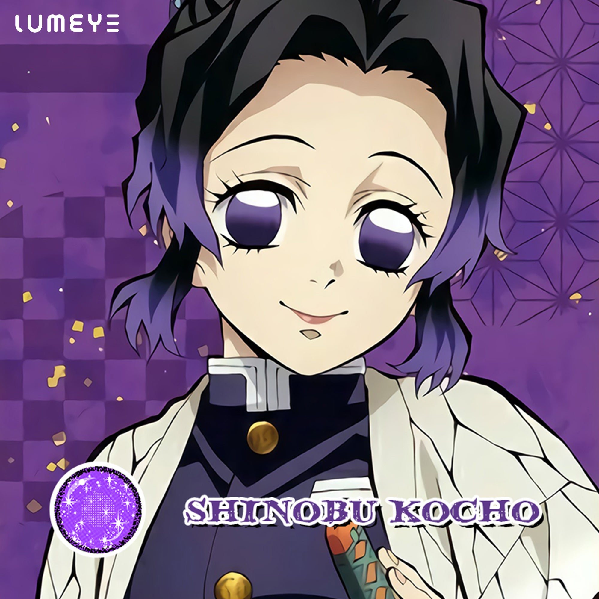Best COLORED CONTACTS - Demon Slayer - LUMEYE Shinobu Kocho Colored Contact Lenses - LUMEYE