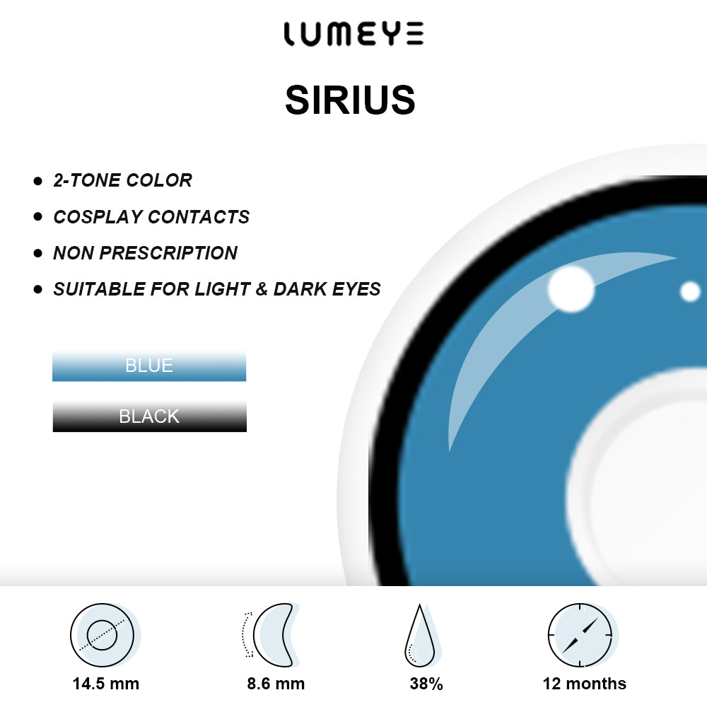 Best COLORED CONTACTS - My Hero Academia - LUMEYE Sirius Colored Contact Lenses - LUMEYE