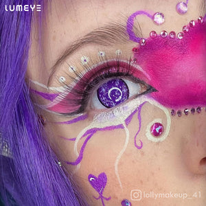 Best COLORED CONTACTS - LUMEYE Sparkle Night Purple Colored Contact Lenses - LUMEYE