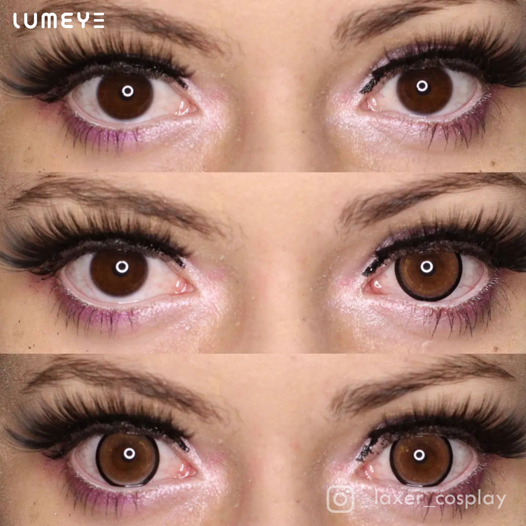 Best COLORED CONTACTS - LUMEYE Strawberry Pink Colored Contact Lenses - LUMEYE