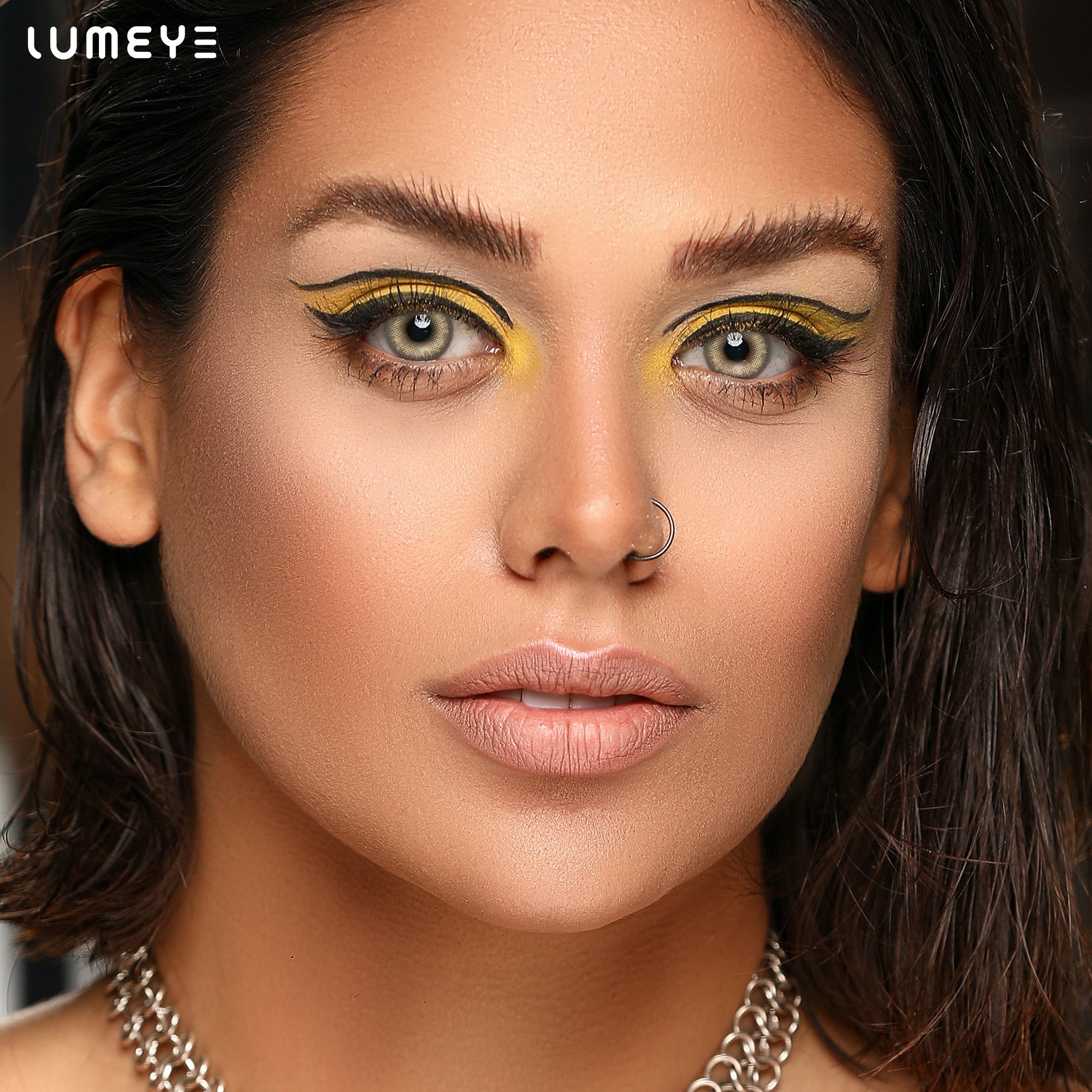 Best COLORED CONTACTS - LUMEYE Summer Hazel Brown Colored Contact Lenses - LUMEYE