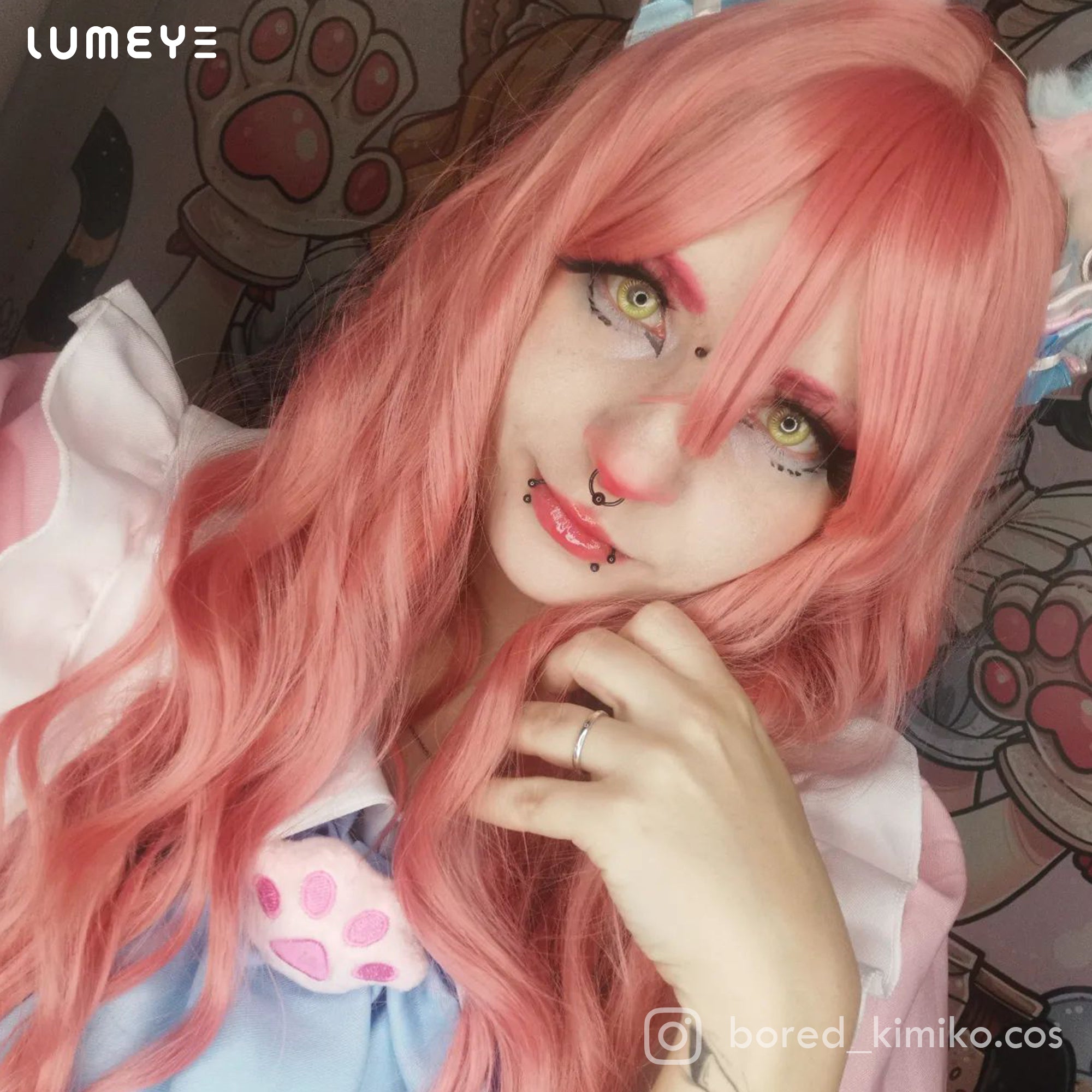 Best COLORED CONTACTS - LUMEYE Sweety Anime Yellow Colored Contact Lenses - LUMEYE