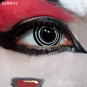 Best COLORED CONTACTS - LUMEYE Swirl Black Colored Contact Lenses - LUMEYE