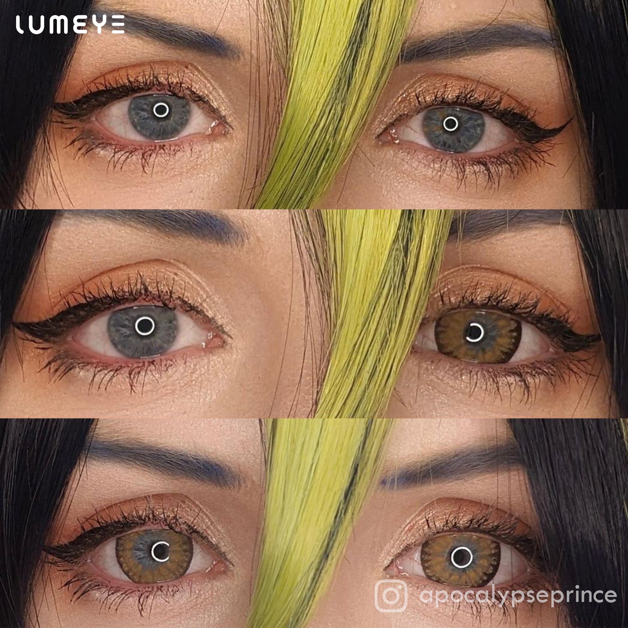 Best COLORED CONTACTS - LUMEYE Tequila Brown Colored Contact Lenses - LUMEYE