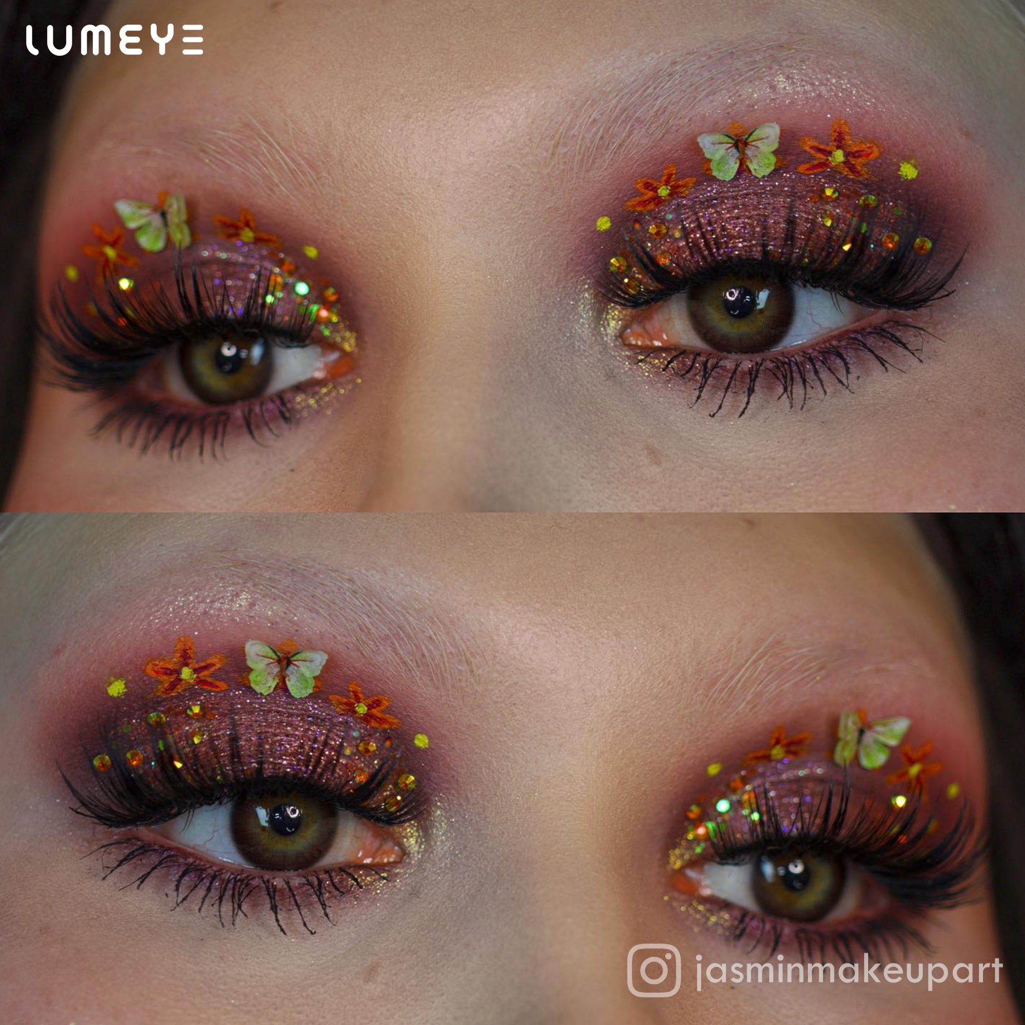 Best COLORED CONTACTS - LUMEYE Tipsy Red Colored Contact Lenses - LUMEYE