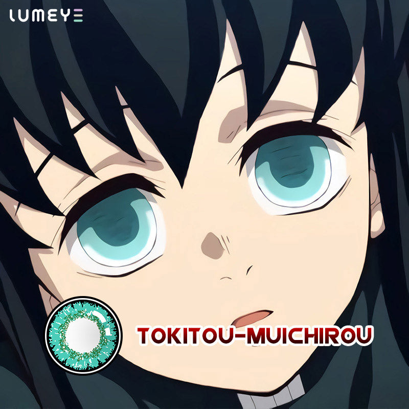 Best COLORED CONTACTS - Demon Slayer - LUMEYE Tokitou Muichirou Colored Contact Lenses - LUMEYE