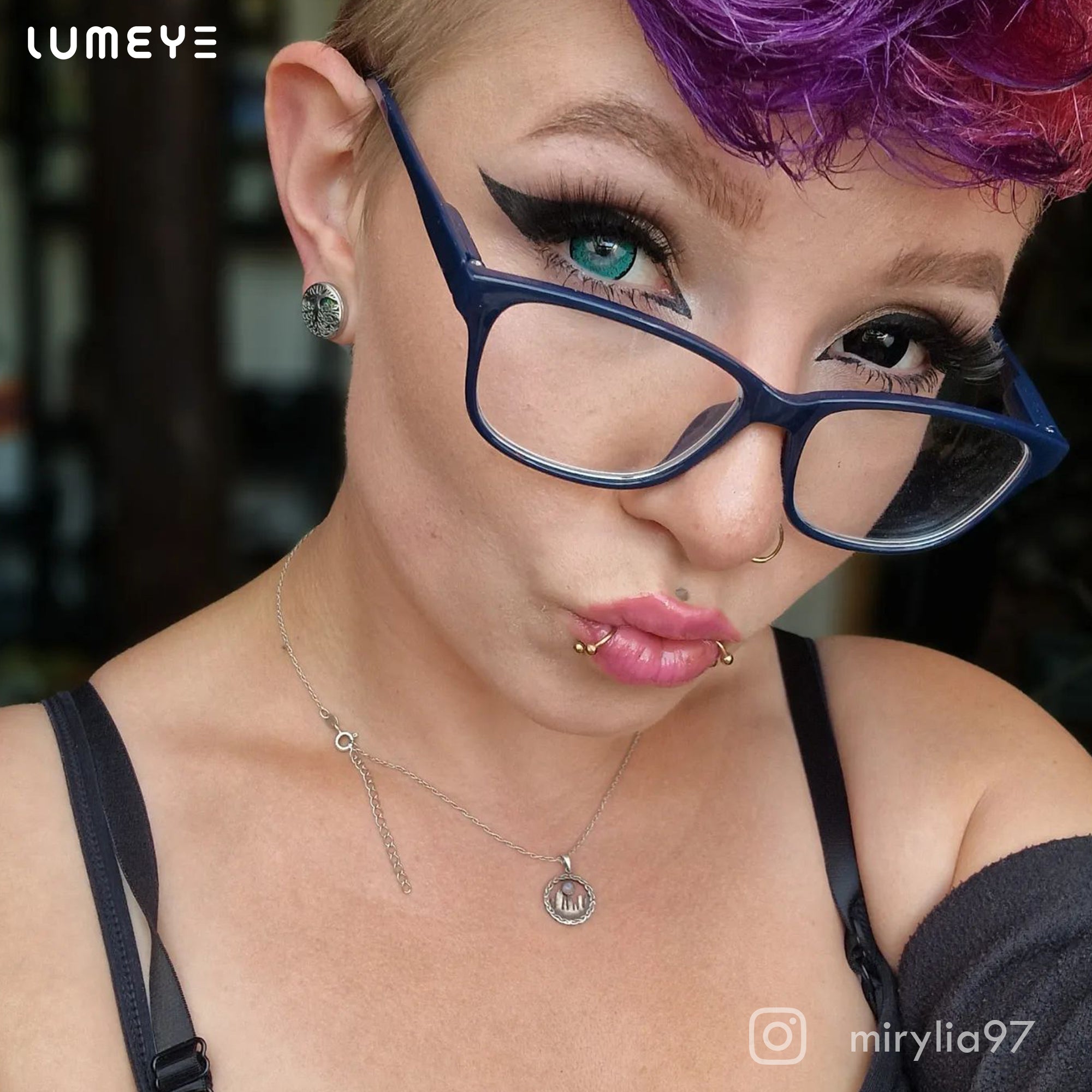 Best COLORED CONTACTS - LUMEYE Candy Melon Green Colored Contact Lenses - LUMEYE