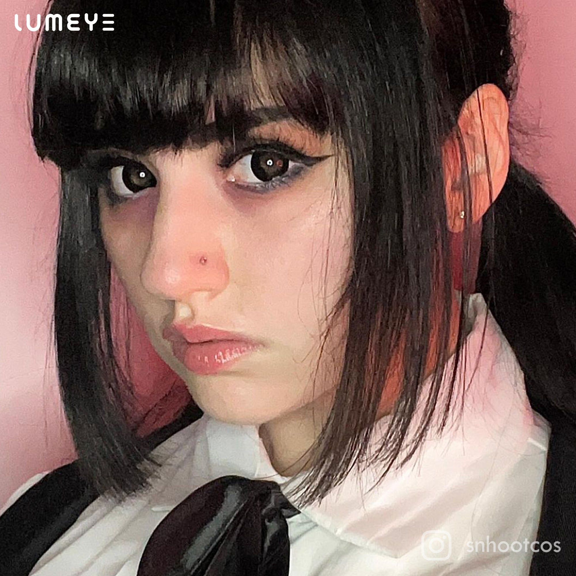 Best COLORED CONTACTS - LUMEYE Tornado Black Colored Contact Lenses - LUMEYE