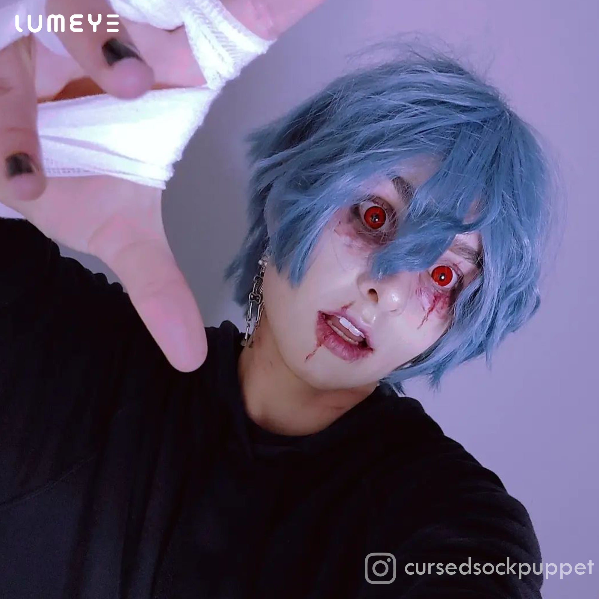 Best COLORED CONTACTS - LUMEYE Twilight Vampire Red Colored Contact Lenses - LUMEYE