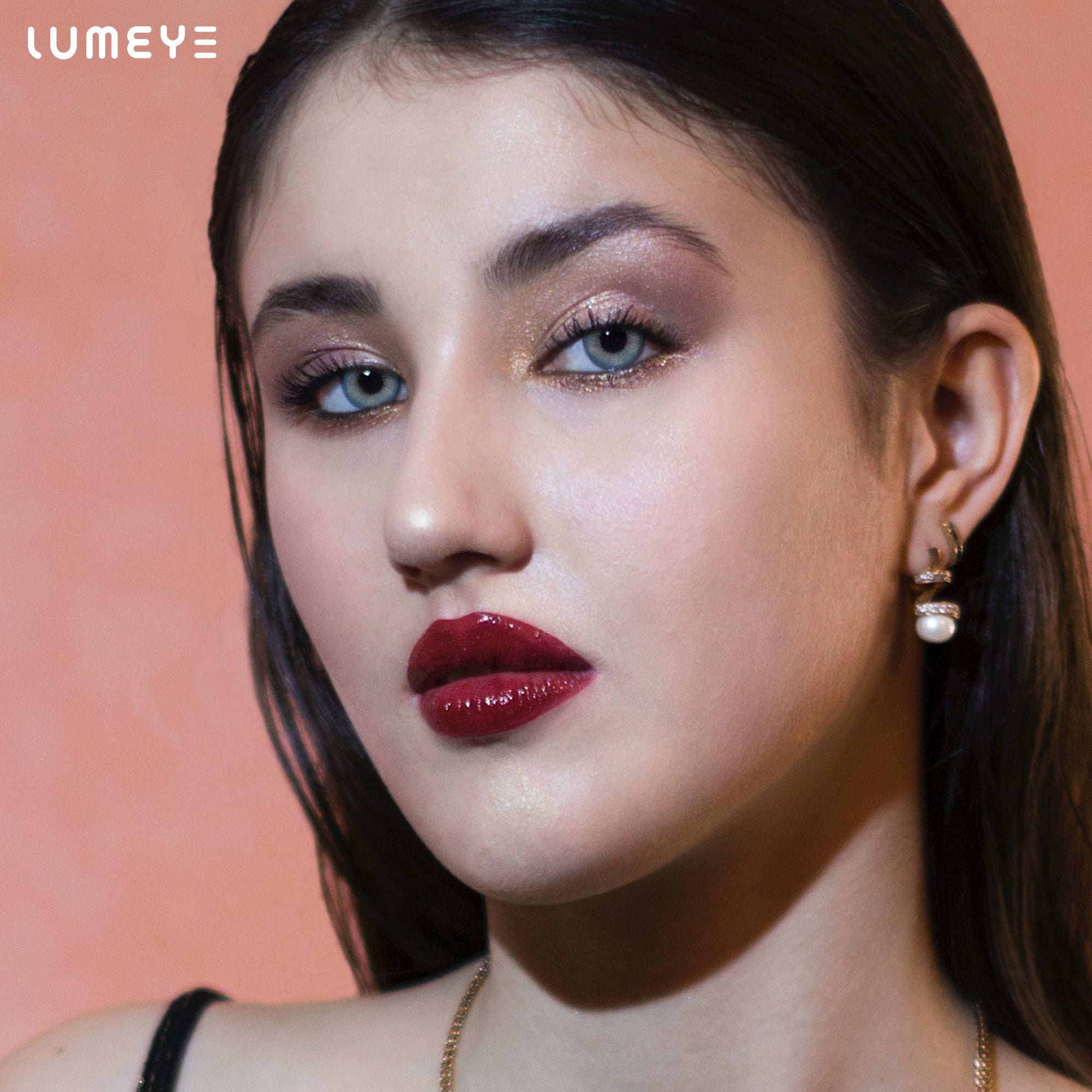 Best COLORED CONTACTS - LUMEYE Whale Blue Colored Contact Lenses - LUMEYE