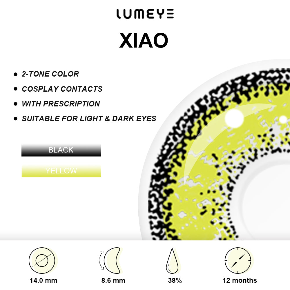 Best COLORED CONTACTS - Genshin Impact - LUMEYE Xiao Colored Contact Lenses - LUMEYE