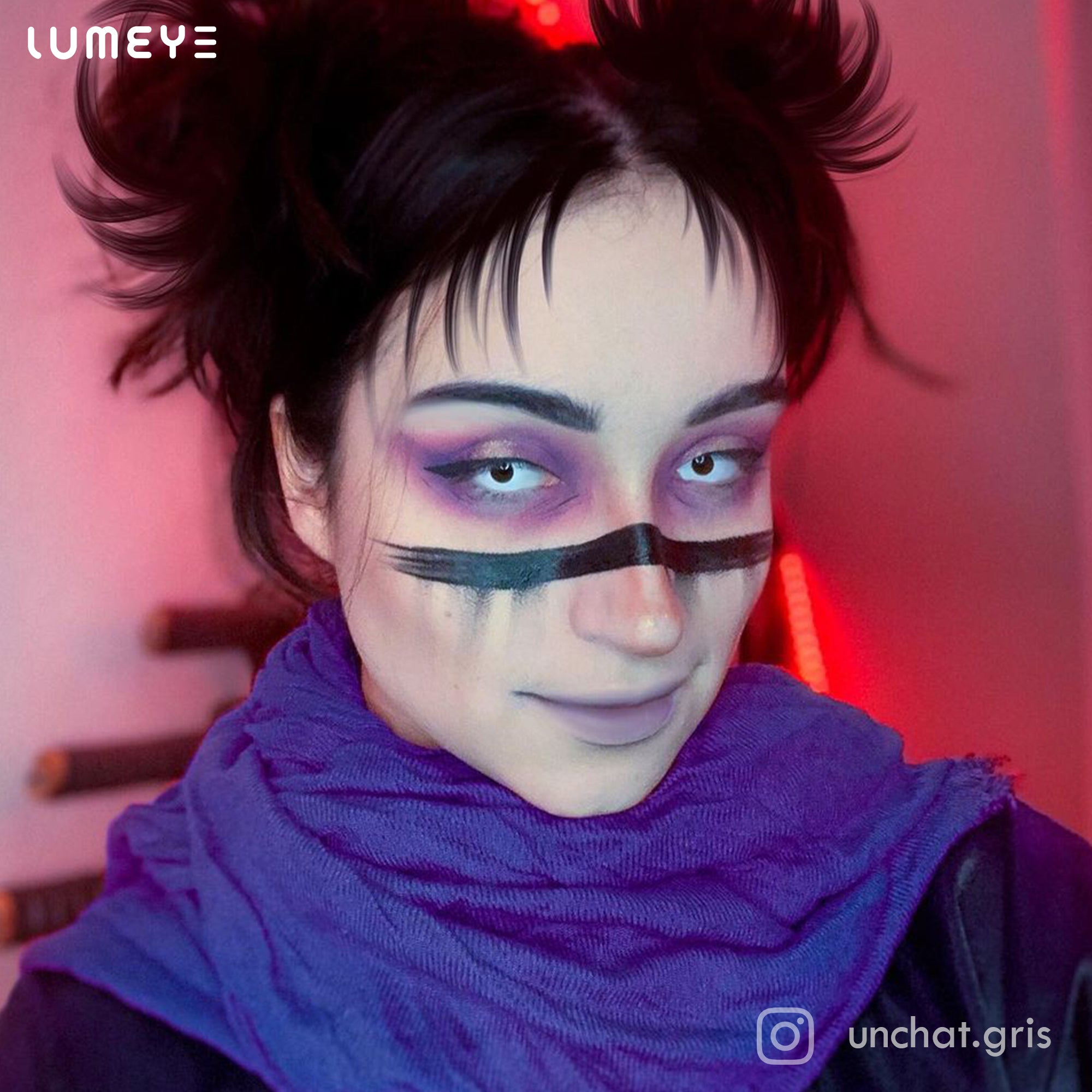 Best COLORED CONTACTS - LUMEYE Zombie Curse White Colored Contact Lenses - LUMEYE
