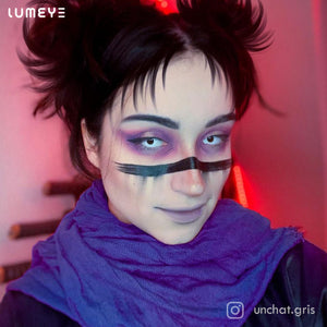 Best COLORED CONTACTS - LUMEYE Zombie Curse White Colored Contact Lenses - LUMEYE