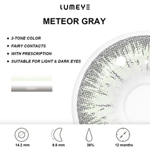 Best COLORED CONTACTS - LUMEYE Meteor Gray Colored Contact Lenses - LUMEYE