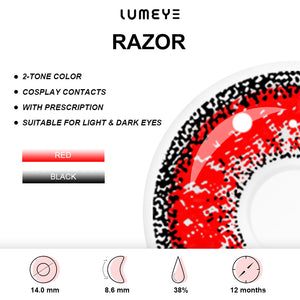 Best COLORED CONTACTS - Genshin Impact - LUMEYE Razor Colored Contact Lenses - LUMEYE