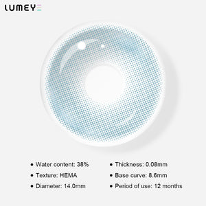 Best COLORED CONTACTS - LUMEYE Clear Blue Colored Contact Lenses - LUMEYE