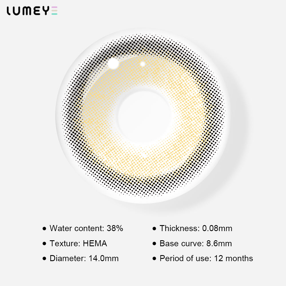 Best COLORED CONTACTS - LUMEYE Chubby Brown Colored Contact Lenses - LUMEYE