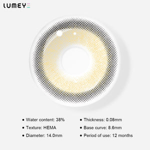 Best COLORED CONTACTS - LUMEYE Chubby Brown Colored Contact Lenses - LUMEYE