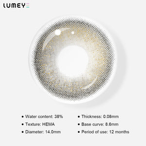 Best COLORED CONTACTS - LUMEYE Fairy Dust Black Colored Contact Lenses - LUMEYE