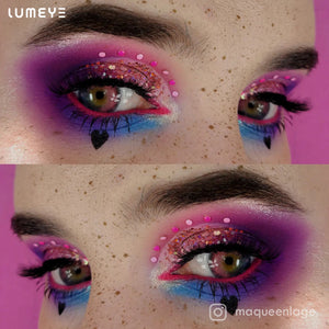 Best COLORED CONTACTS - LUMEYE Anime Pink Colored Contact Lenses - LUMEYE
