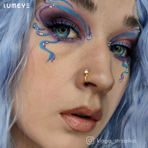 Best COLORED CONTACTS - LUMEYE Anime Blue Colored Contact Lenses - LUMEYE
