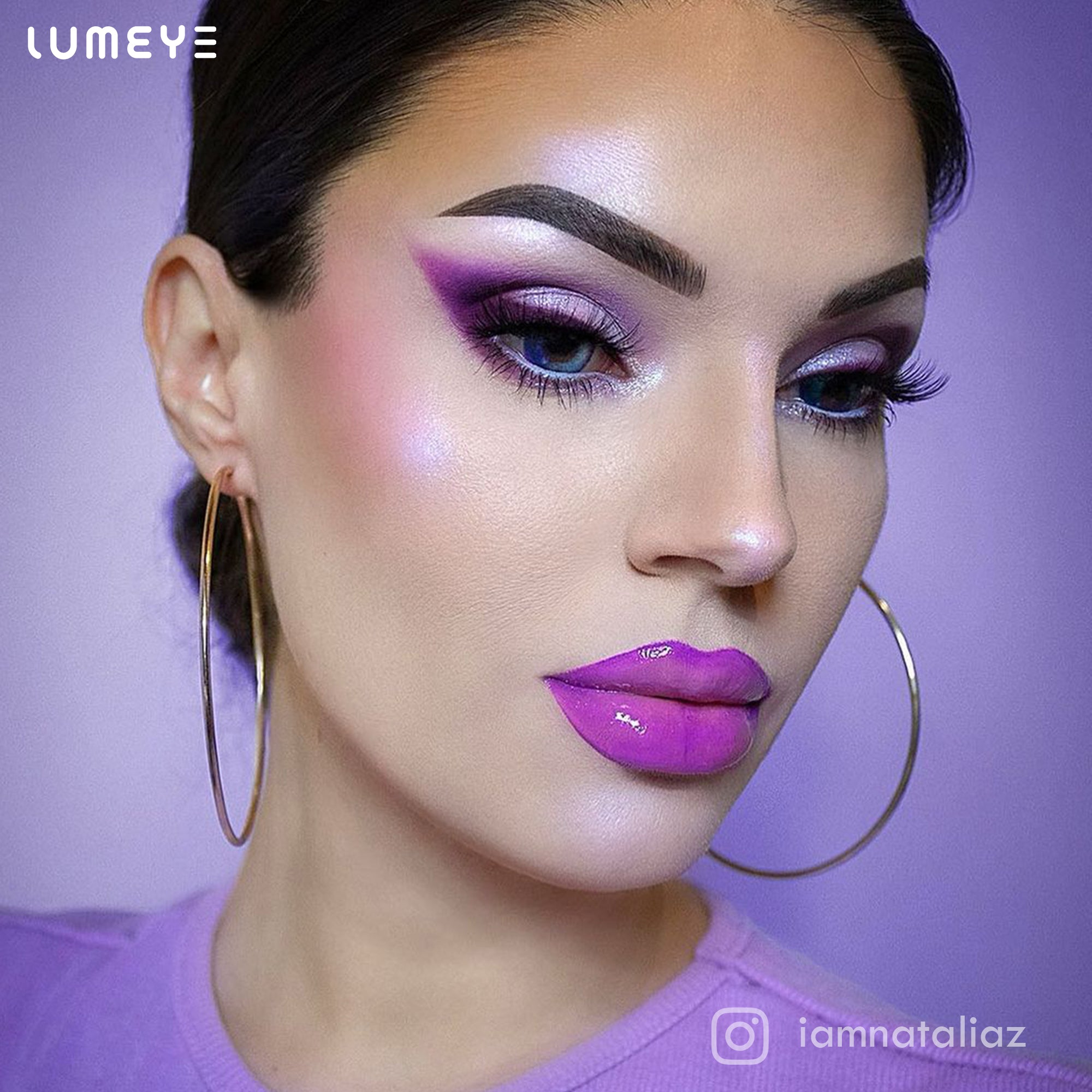 Best COLORED CONTACTS - LUMEYE Anime Blue Colored Contact Lenses - LUMEYE