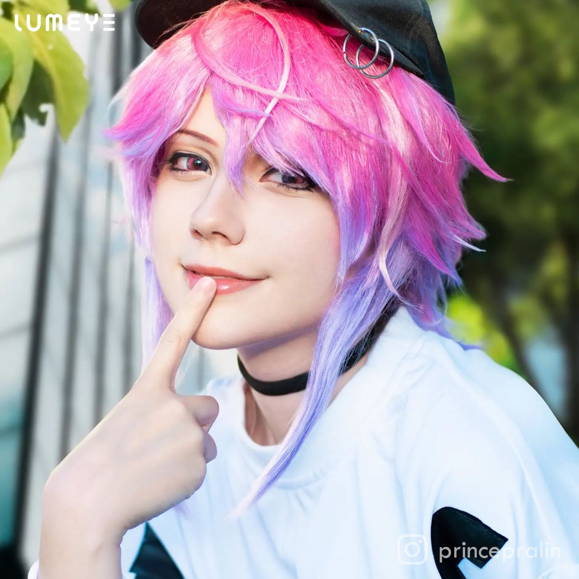 Best COLORED CONTACTS - LUMEYE Anime Pink Colored Contact Lenses - LUMEYE