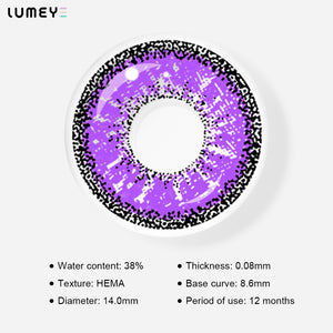 Best COLORED CONTACTS - LUMEYE Will Purple Colored Contact Lenses - LUMEYE