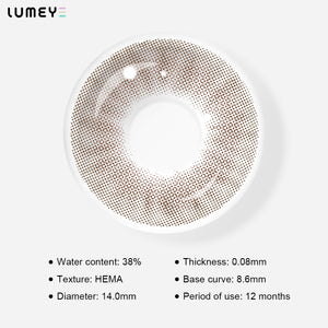Best COLORED CONTACTS - LUMEYE Sweet Brown Colored Contact Lenses - LUMEYE