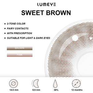 Best COLORED CONTACTS - LUMEYE Sweet Brown Colored Contact Lenses - LUMEYE