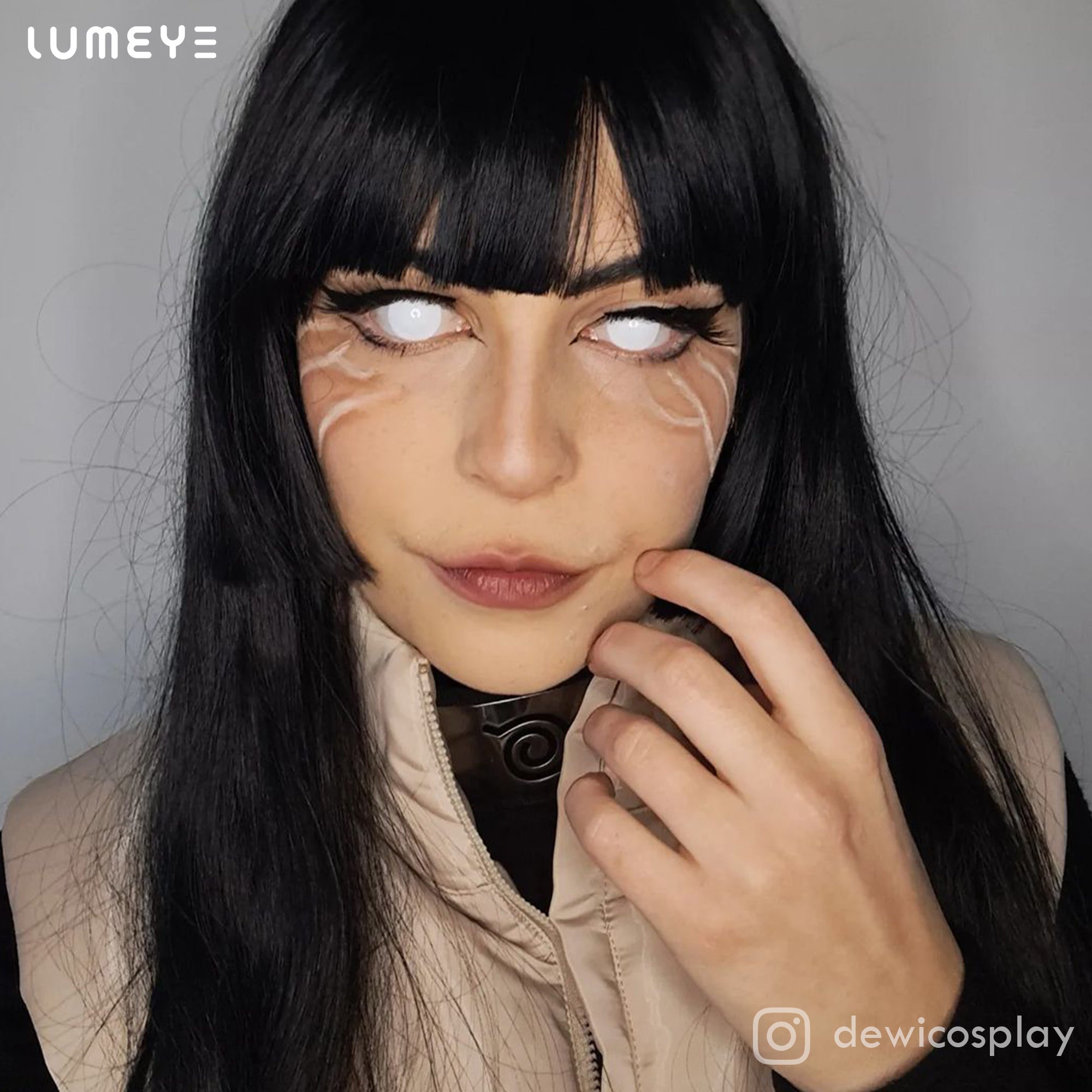 Best COLORED CONTACTS - LUMEYE Blind White Colored Contact Lenses - LUMEYE
