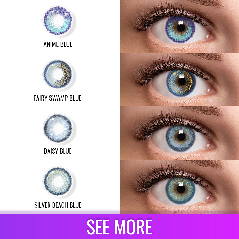 Best COLORED CONTACTS - LUMEYE Blue Series Colored Contact Lenses - LUMEYE