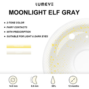 Best COLORED CONTACTS - LUMEYE Moonlight Elf Gray Colored Contact Lenses - LUMEYE