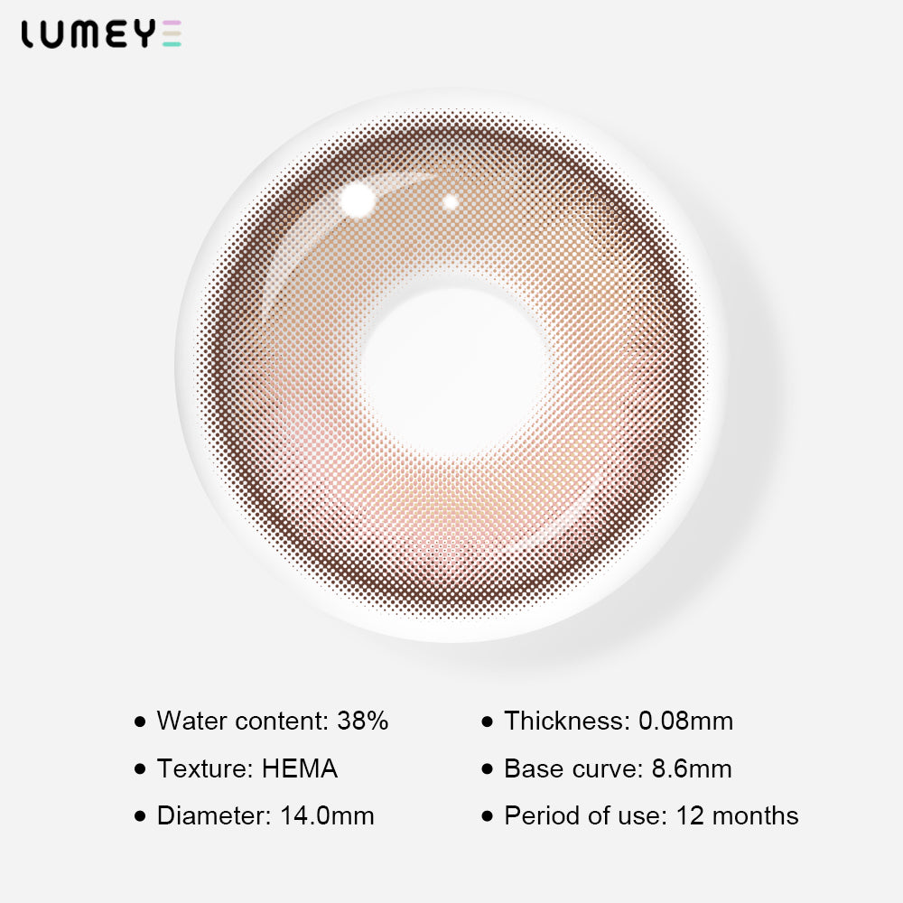 Best COLORED CONTACTS - LUMEYE Tarot Brown Colored Contact Lenses - LUMEYE