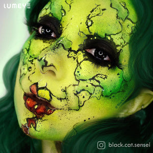 Best COLORED CONTACTS - LUMEYE Blind Black Colored Contact Lenses - LUMEYE
