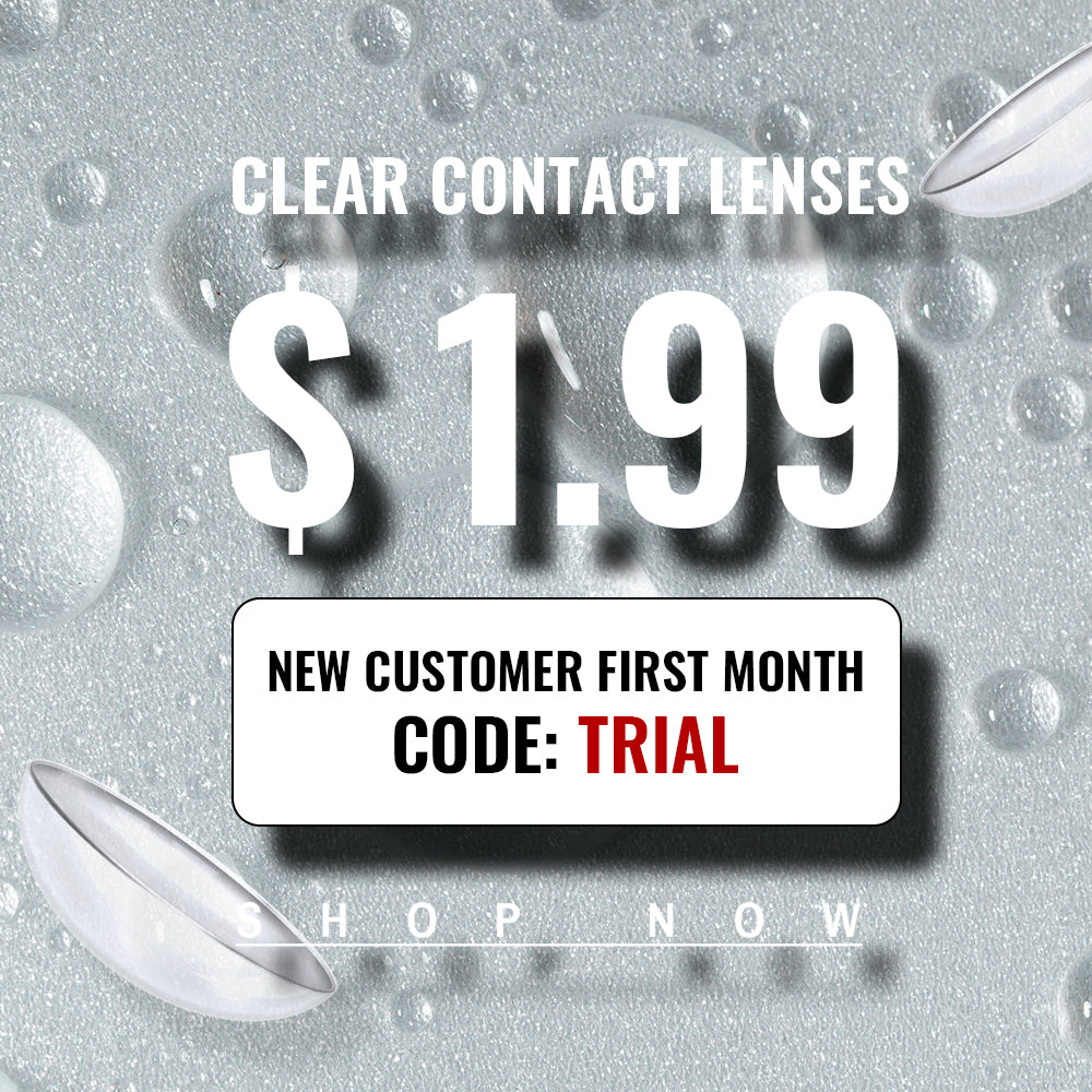 LUMEYE Yearly Disposable Clear Contact Lenses (2 pcs)