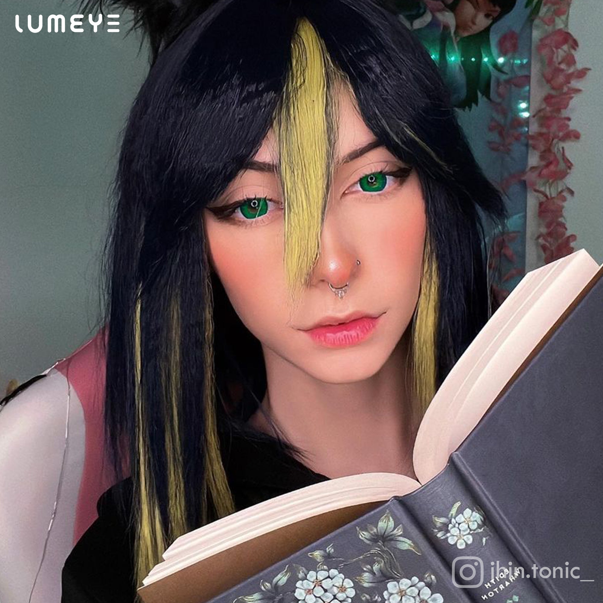 Best COLORED CONTACTS - LUMEYE Demon Green Colored Contact Lenses - LUMEYE