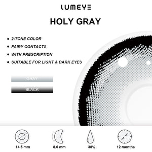Best COLORED CONTACTS - LUMEYE Holy Gray Colored Contact Lenses - LUMEYE