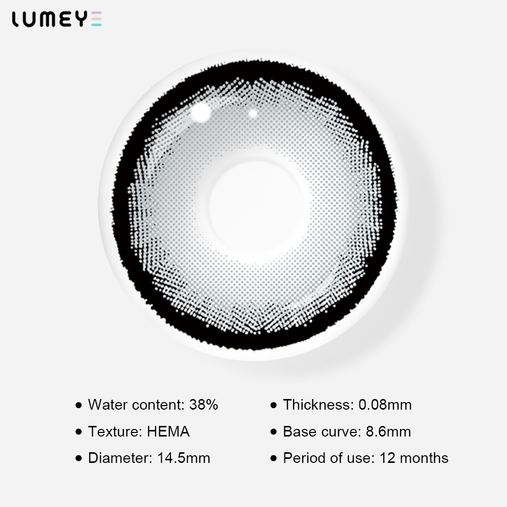 Best COLORED CONTACTS - LUMEYE Holy Gray Colored Contact Lenses - LUMEYE